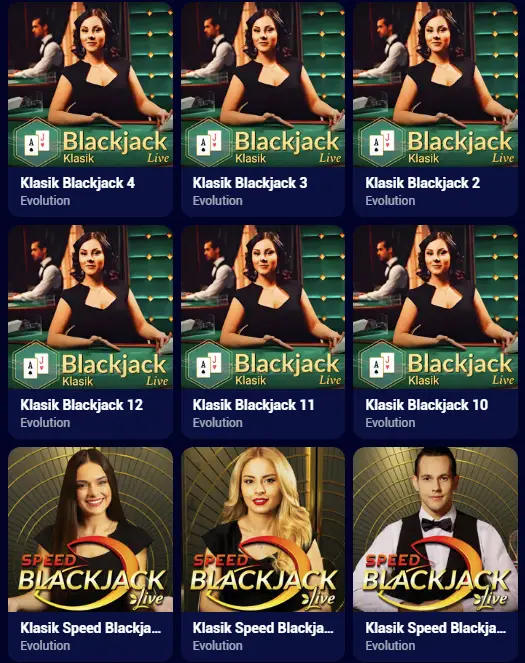 Spinay Casino Masa Oyunları
