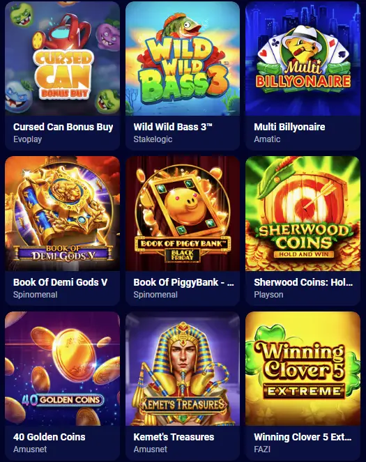 Free Spinay Casino demo games