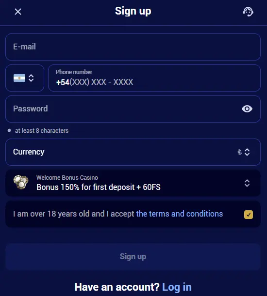 How to create an account and start playing at Spinay Casino